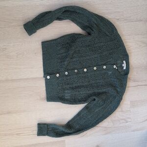 Madewell Botanical Green Button-Up Cardigan - Small